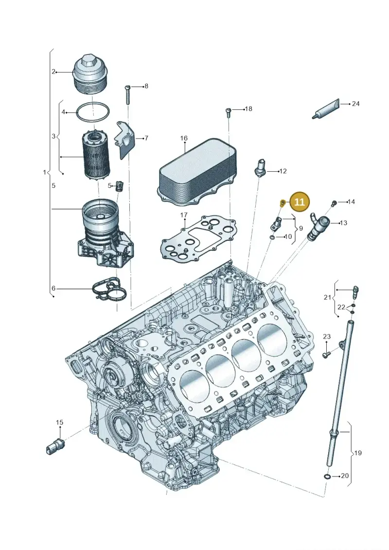 N10285505 — Audi RS6 Avant (2019-) diagram 819115100, position 11