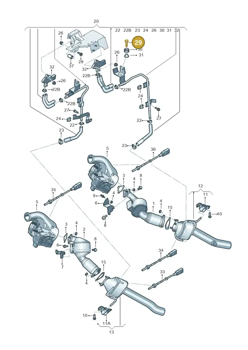 N10285602 — Audi Q7 qu. 3.0 TDI (2009-2015) diagram 675253720, position 29