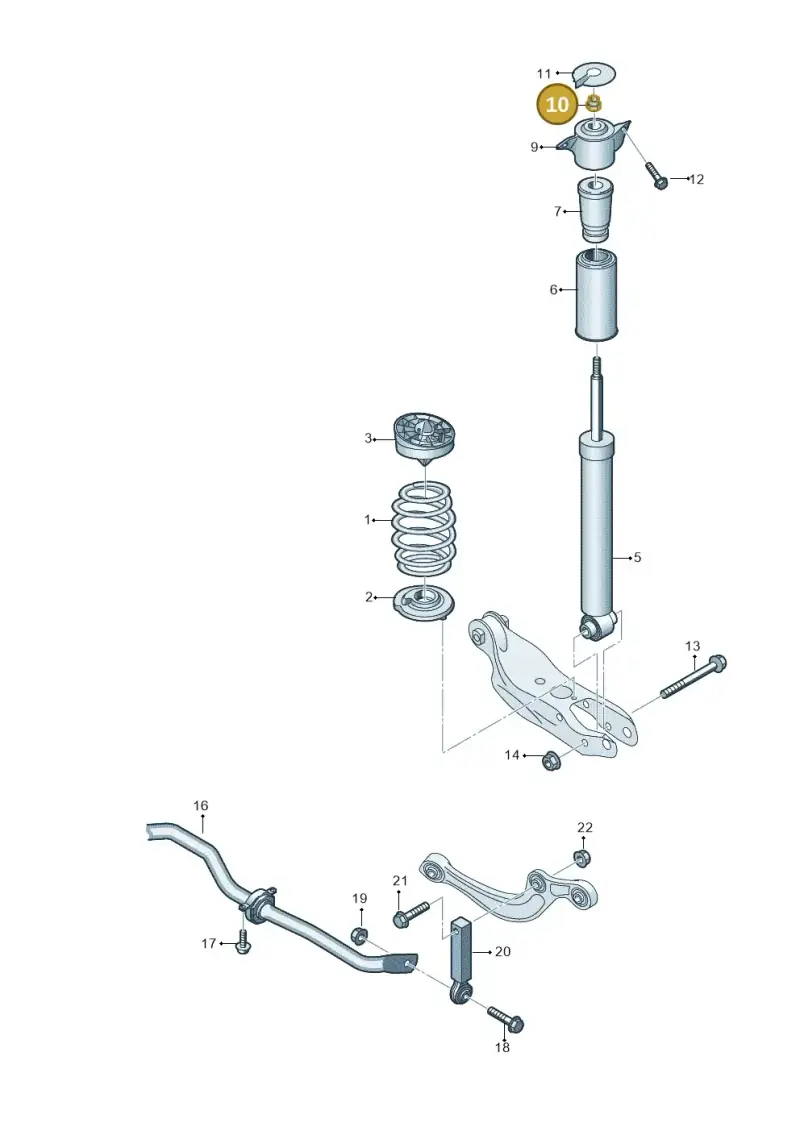 N10286110 — Audi A5 Limo 2.0 (2024-) diagram 859511000, position 10