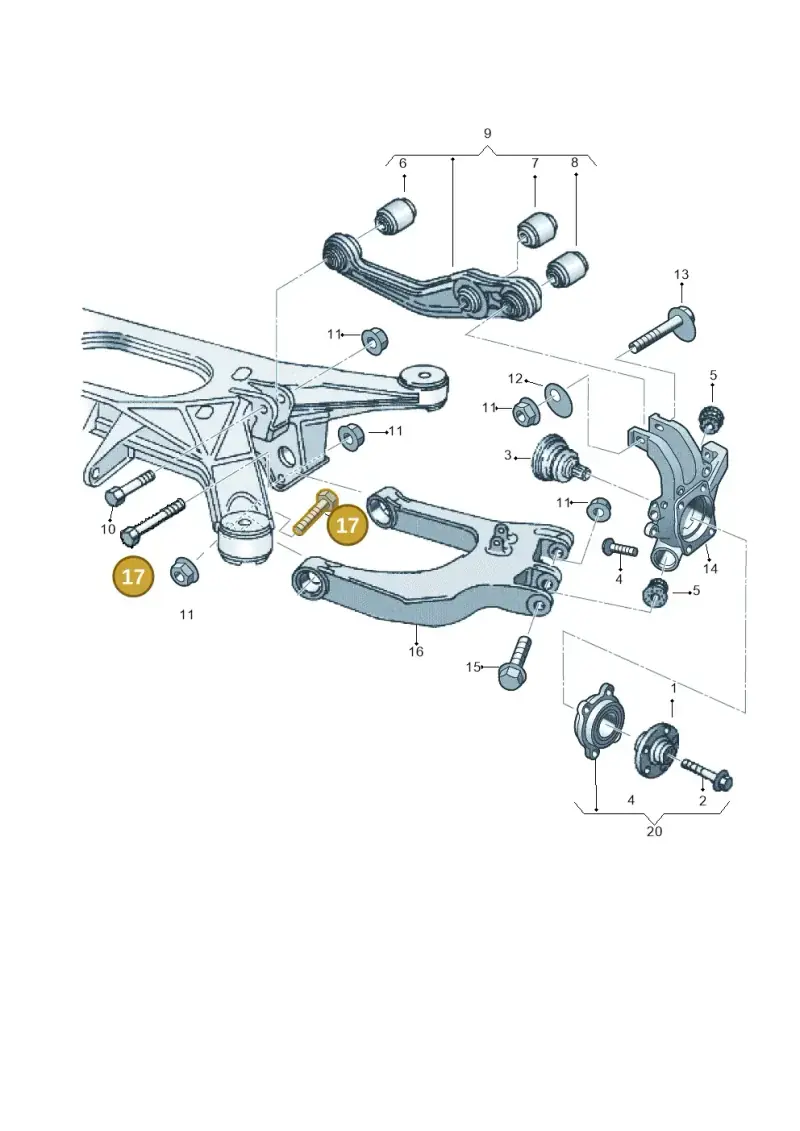 N10294902 — Audi A8/S8/qu. lang    08> (2007-) diagram 258505050, position 17