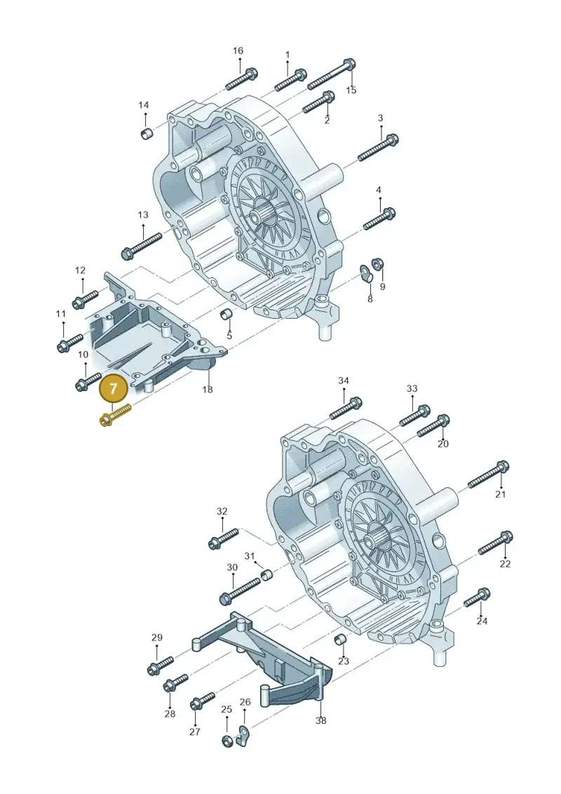 N10304404 — Audi A4/S4/Av./qu.     05> (2005-) diagram 249300800, position 7