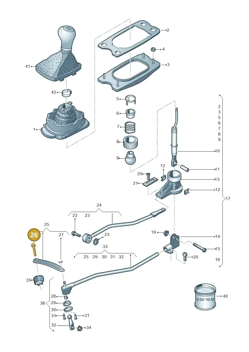 N10306504 — Audi Q5 qu. 2.0 TDI (2012-2017) diagram 670711400, position 26