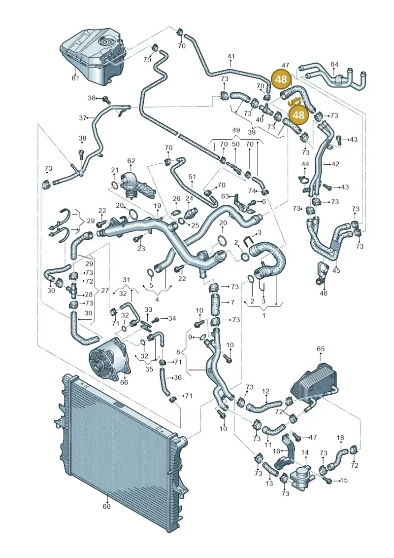 N10328301 — Audi Q7 qu. 3.0 TDI (2009-2015) diagram 675121450, position 48