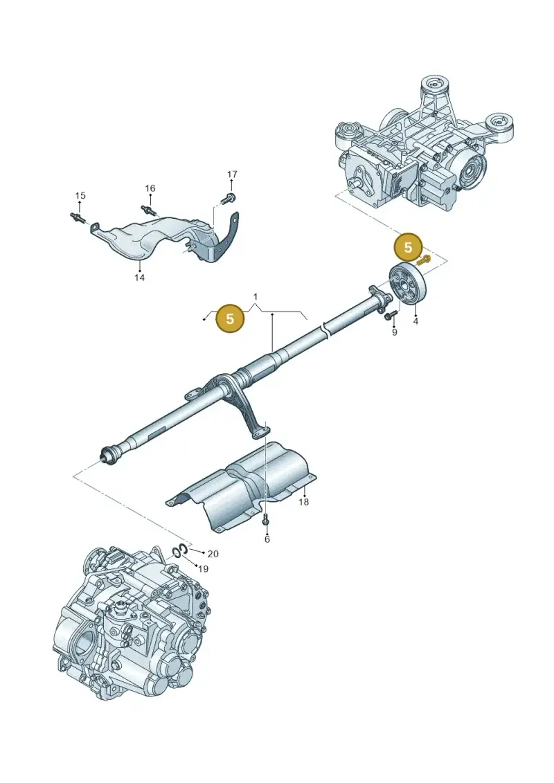 N10329102 — Audi A3 Sportback (2019-2021) diagram 596521010, position 5