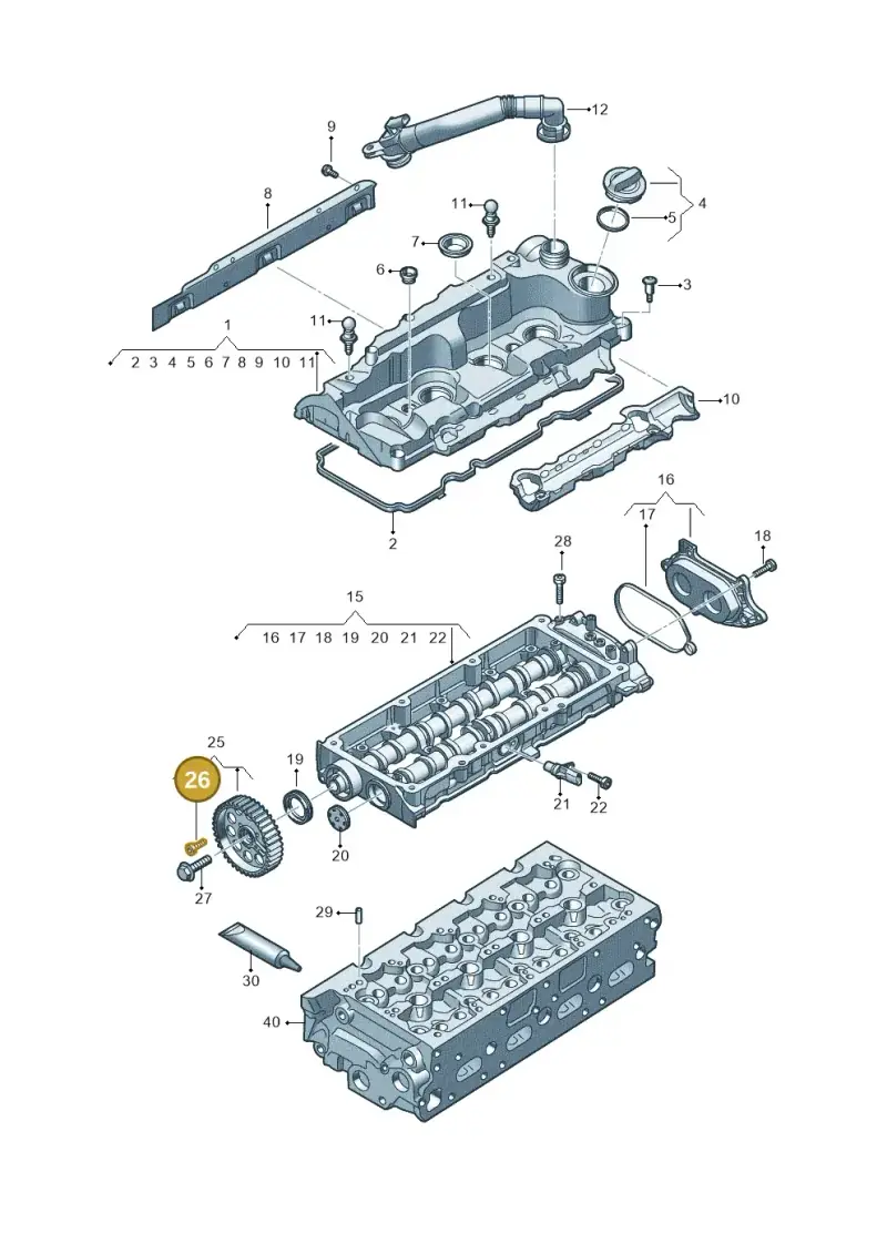 N10335207 — Audi A5 Limo 2.0 (2024-) diagram fys103700, position 26