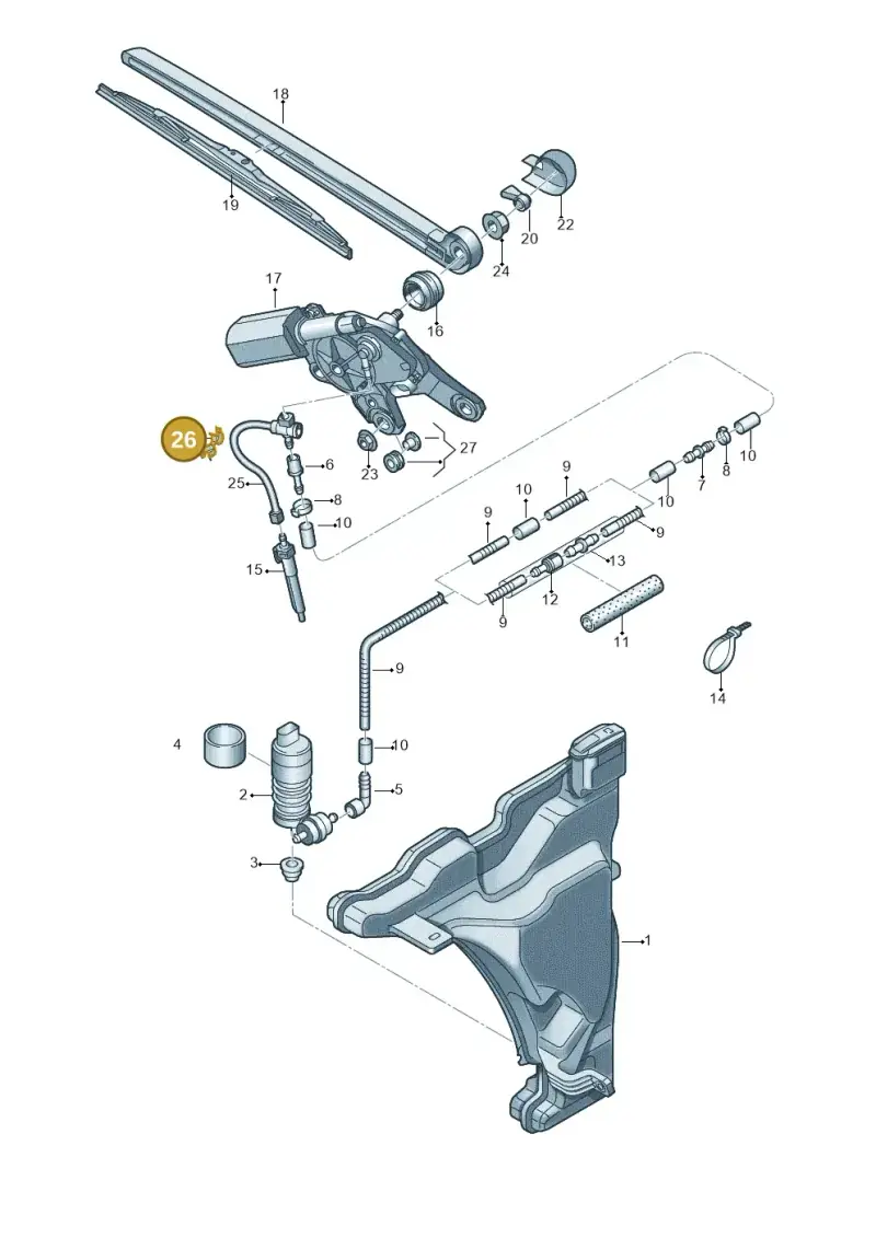 N10335501 — Audi RS4 Avant (2017-) diagram 849955200, position 26