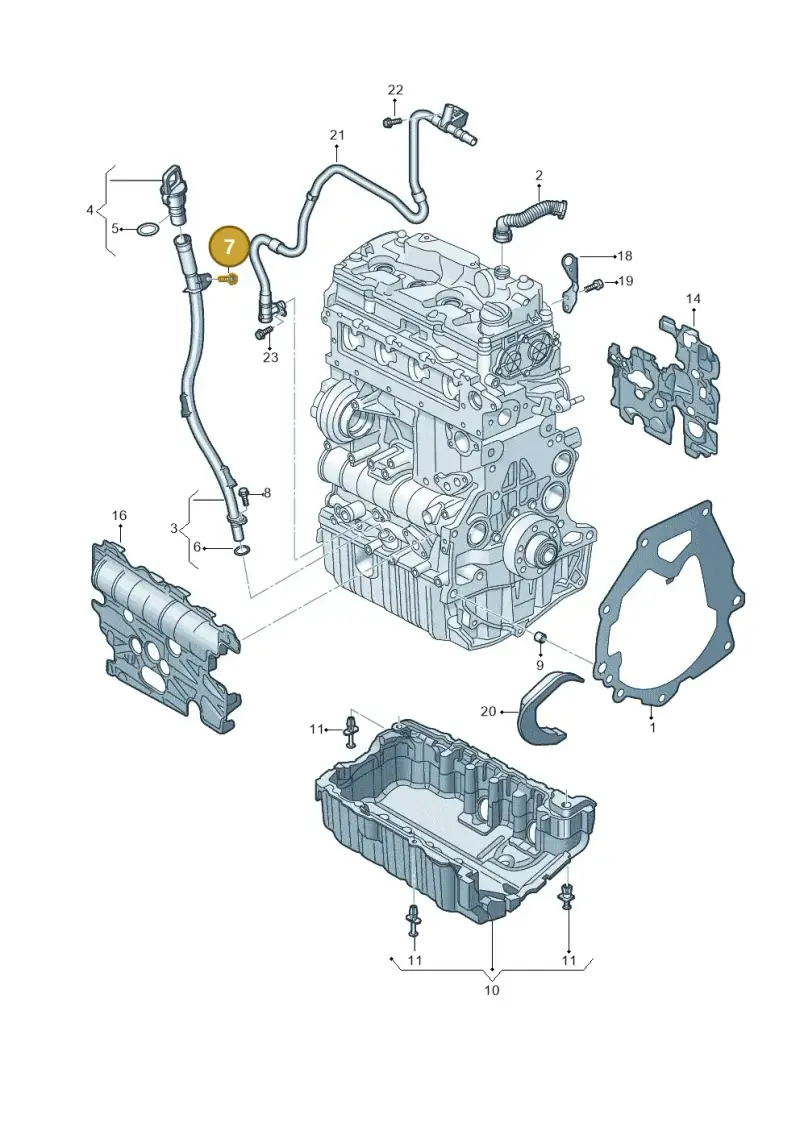 N10338903 — Audi A6 2.0 (2018-) diagram 430100900, position 7