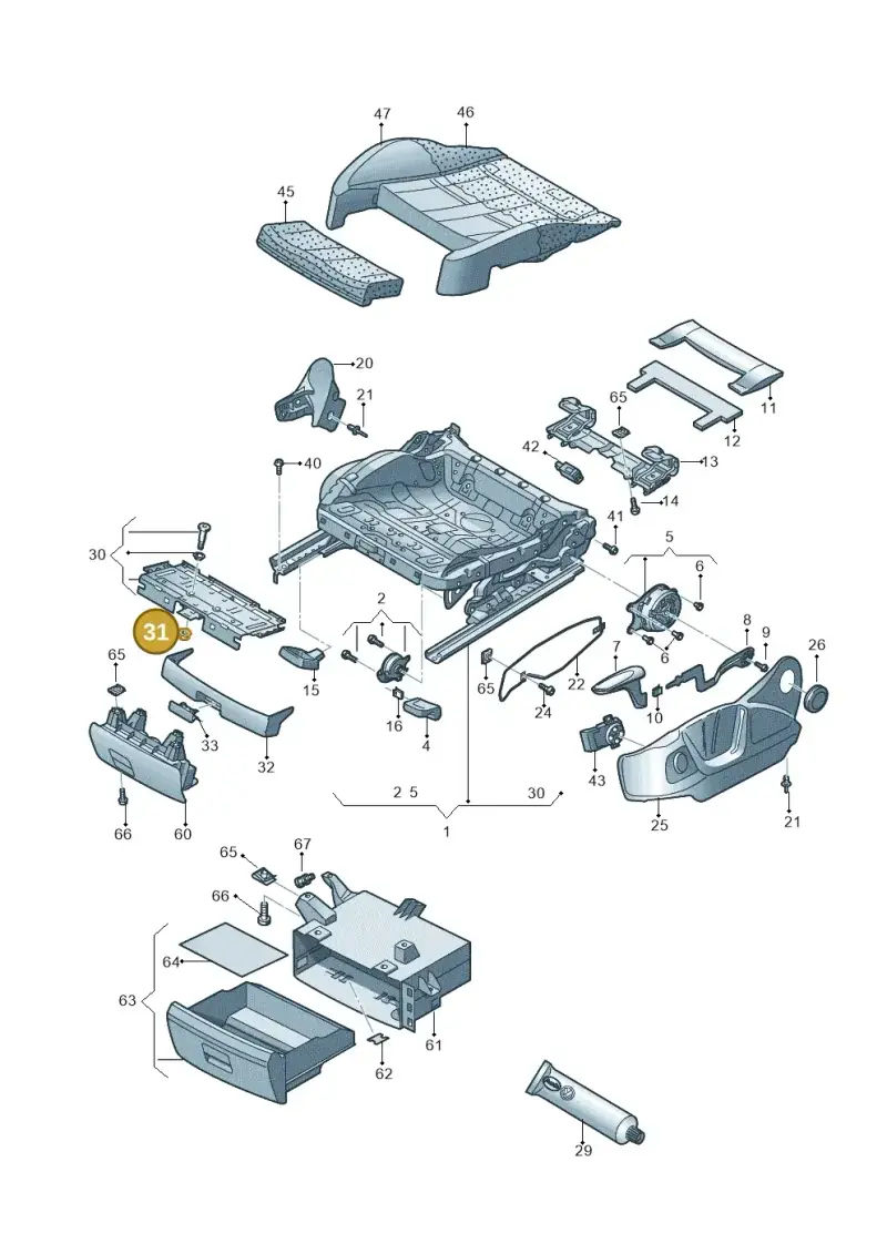N10340004 — Audi Q3 1.4 (2016-) diagram 728881000, position 31
