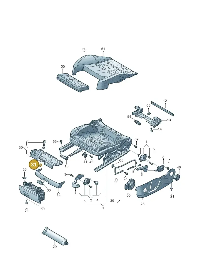 N10340004 — Audi RS3 Limousine (2017-2020) diagram 858881000, position 31