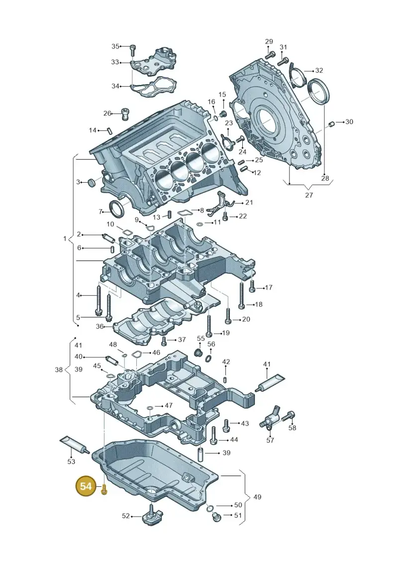 N10340703 — Audi Q7 qu. 3.0 TDI (2009-2015) diagram 478103120, position 54