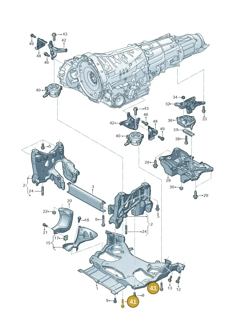 N10344302 — Audi A8L (2017-2022) diagram 838399400, position 41