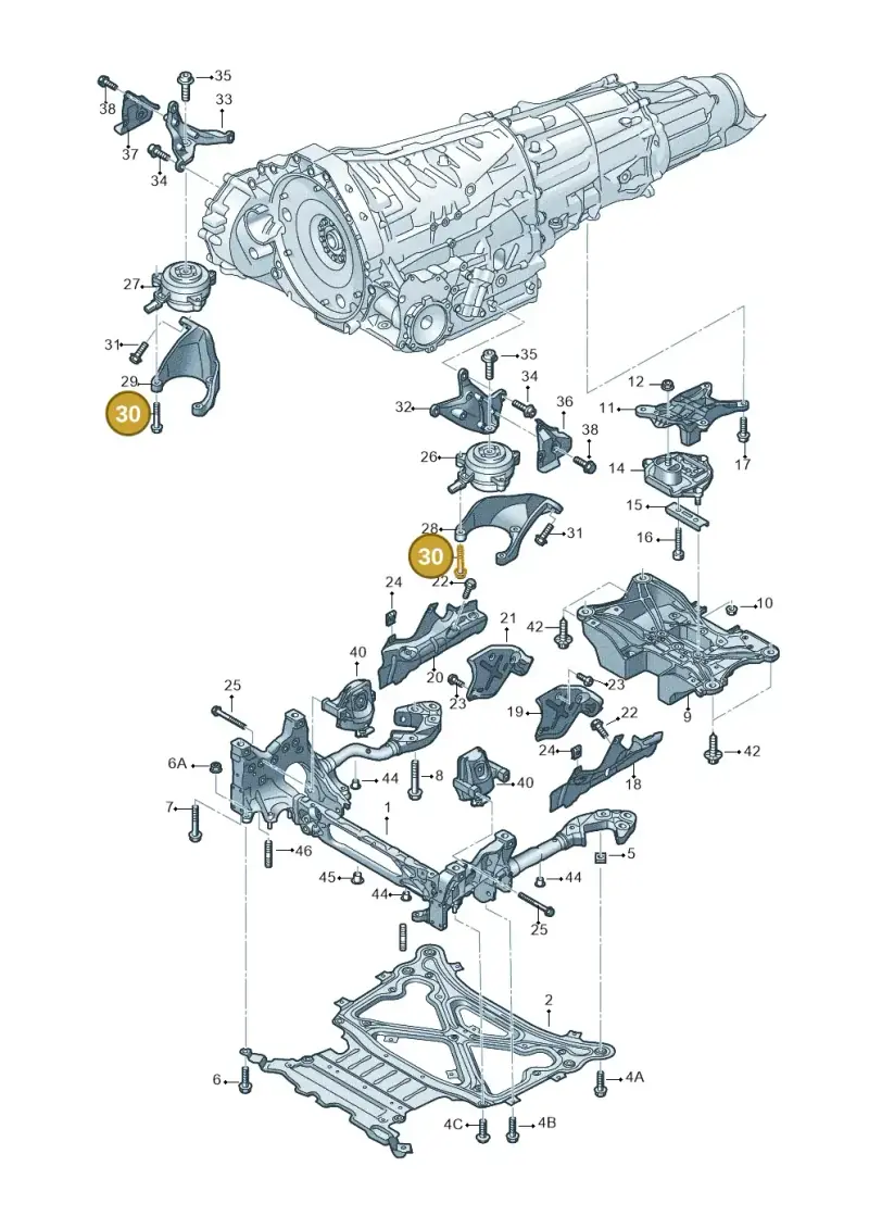 N10344302 — Audi RS Q8 Quattro (2019-) diagram 859399850, position 30