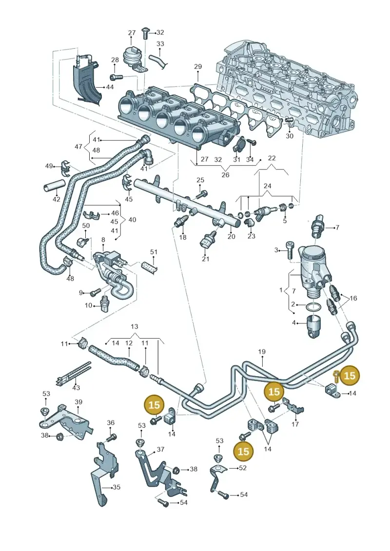 N10347003 — Audi RS3 Sportback (2015-2016) diagram 858133340, position 15