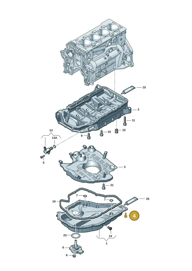 N10347204 — Audi A3 Sportback (2019-2021) diagram 597103022, position 4