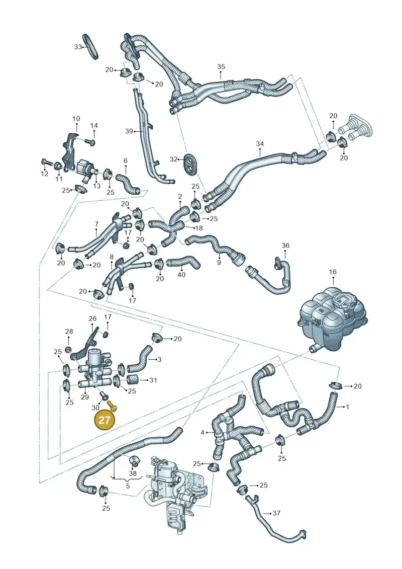 N10347404 — Audi Q8 Quattro 3,0 (2018-) diagram 859265050, position 27