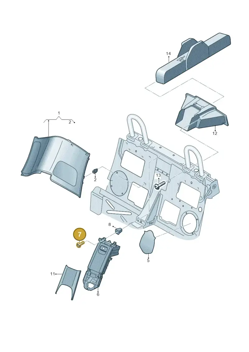 N10354602 — Audi TTRS Coupe (2016-2023) diagram 850867510, position 7