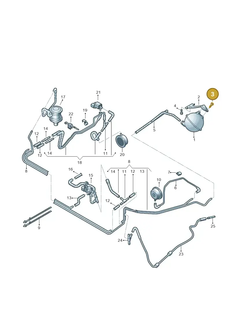 N10405502 — Audi A8/S8/qu. lang    08> (2007-) diagram 291133830, position 3
