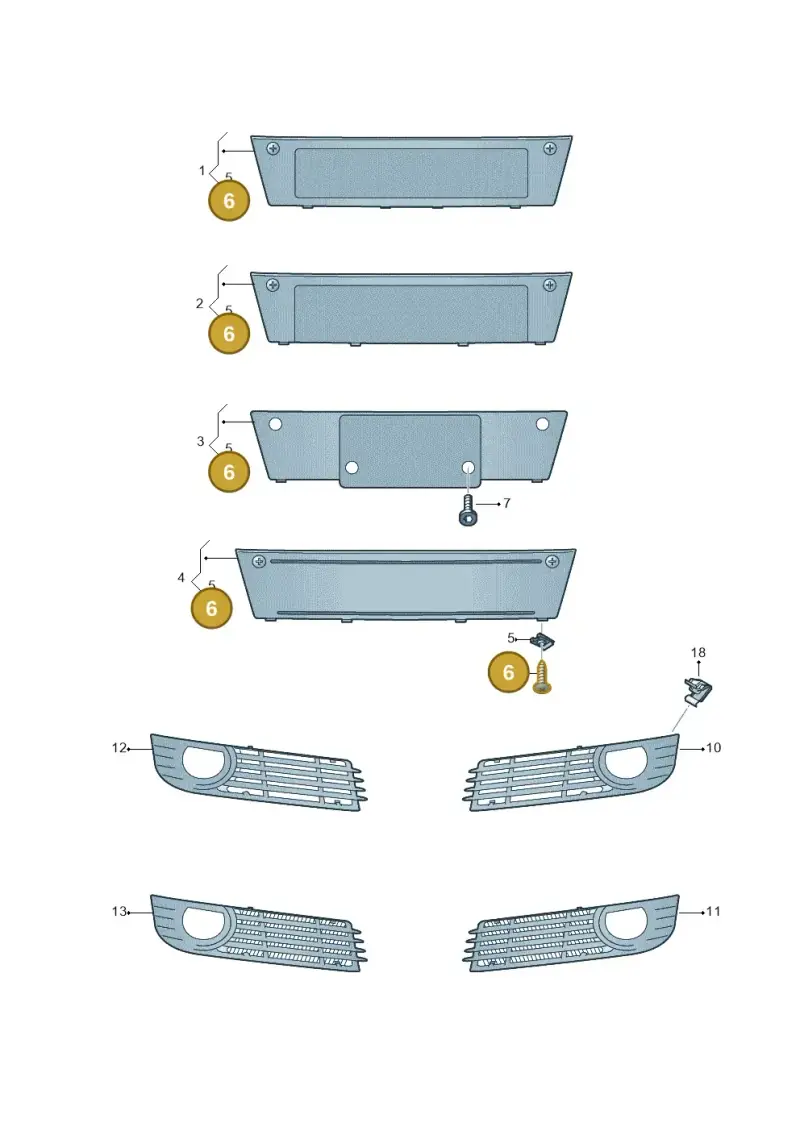 N10405502 — Audi A8/S8/qu. lang (2003-2007) diagram 291807350, position 6