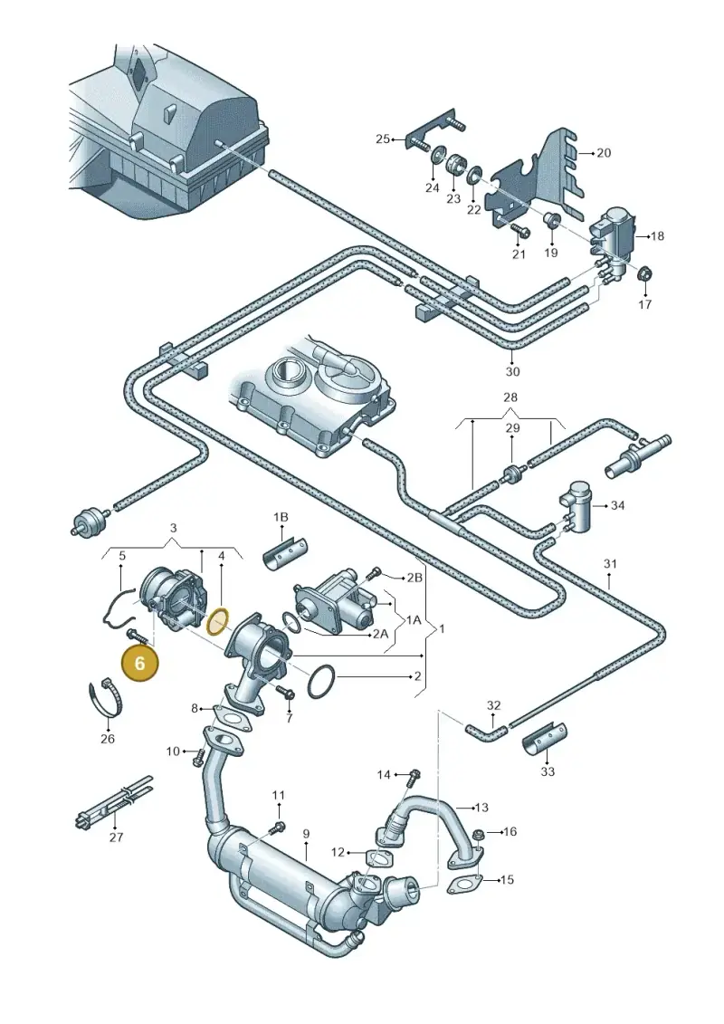 N10408602 — Audi A3 Sportback (2008-2013) diagram 420131700, position 6