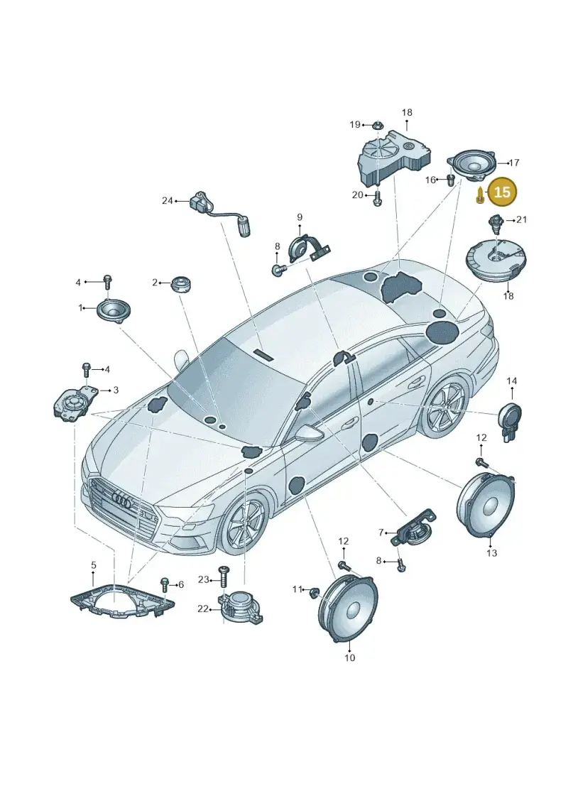 N10412804 — Audi A6 2.0 (2018-) diagram 430035350, position 15