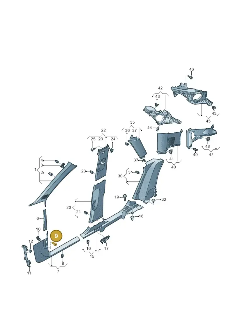N10412804 — Audi RSQ3 Sportback (2019-2024) diagram 597867650, position 9