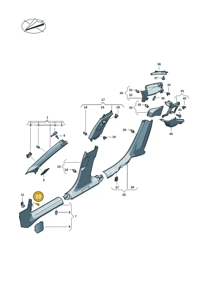 N10412804 — Audi A5 Limo 2.0 (2024-) diagram 8wh867650, position 10