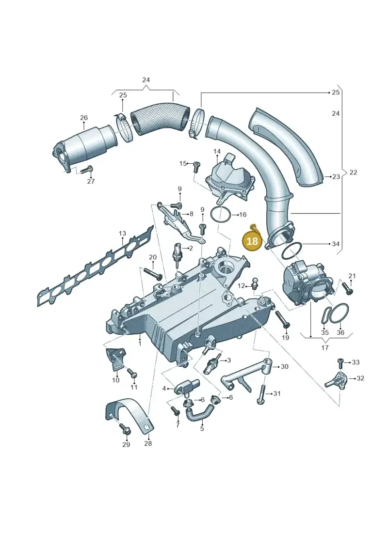 N10413405 — Audi A5 Limo 2.0 (2024-) diagram 430129050, position 18