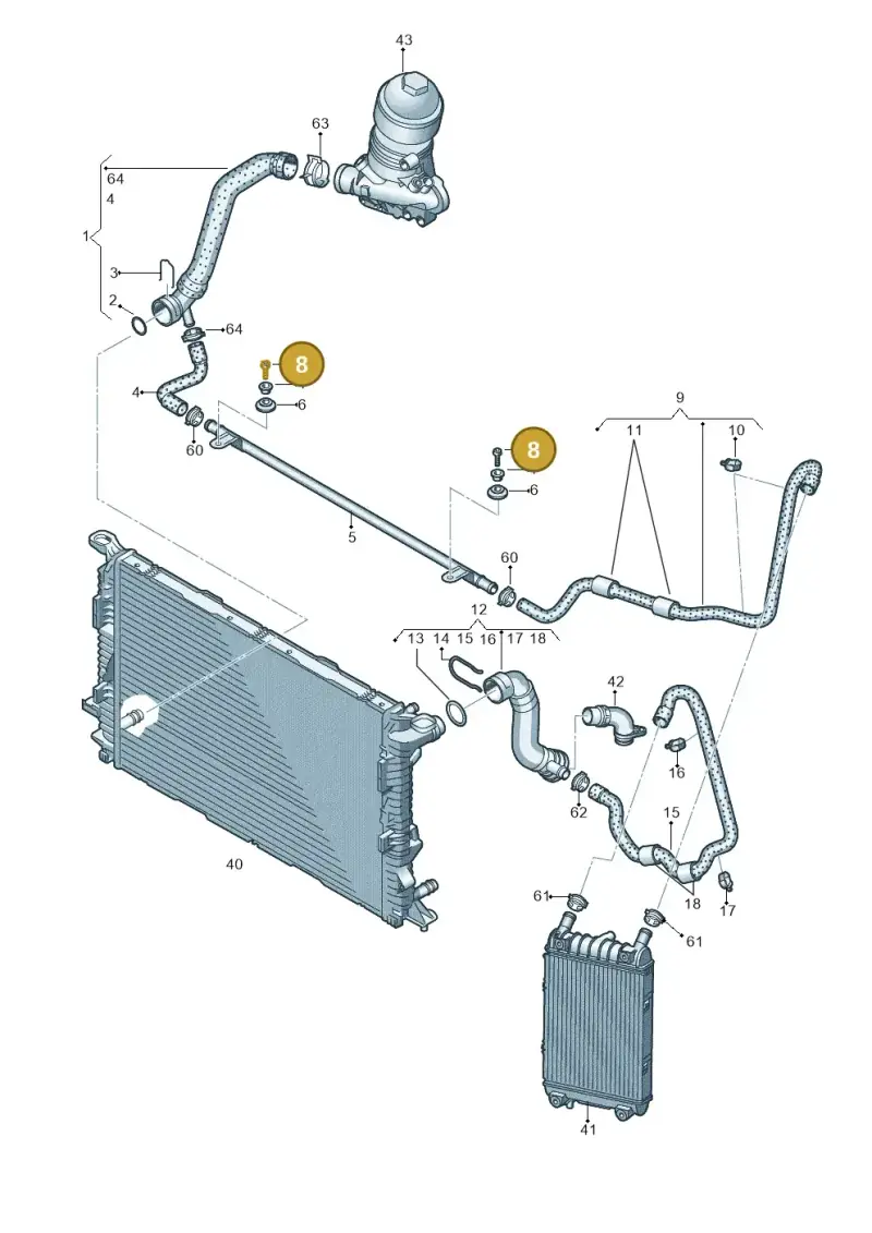 N10413406 — Audi Q7 qu. 3.0 TDI (2015-2019) diagram 859121290, position 8