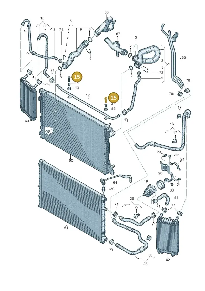 N10413406 — Audi Q7 qu. 3.0 TDI (2015-2019) diagram 859121420, position 15