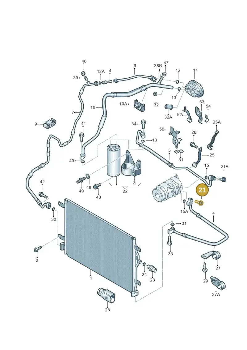 N10415402 — Audi RS4 Cabrio qu.    08> (2007-) diagram 249260410, position 21