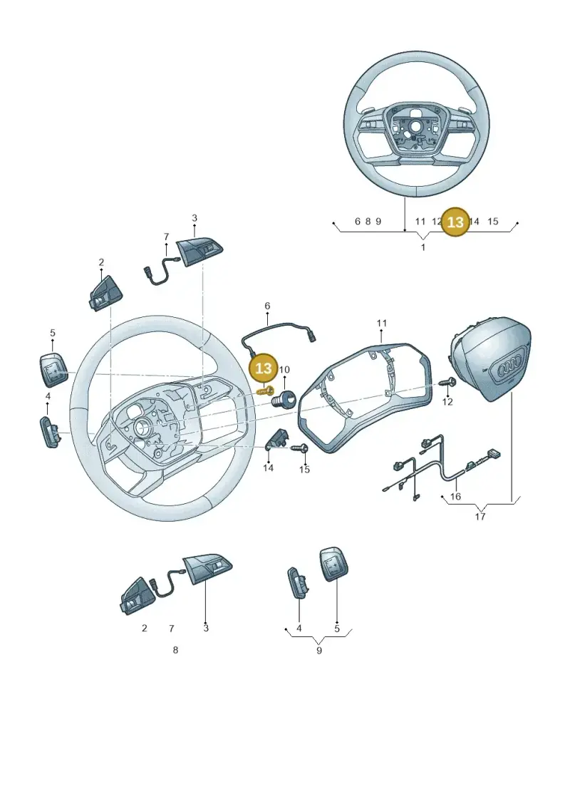 N10415903 — Audi Q6 e-tron (2023-) diagram 89a419000, position 13