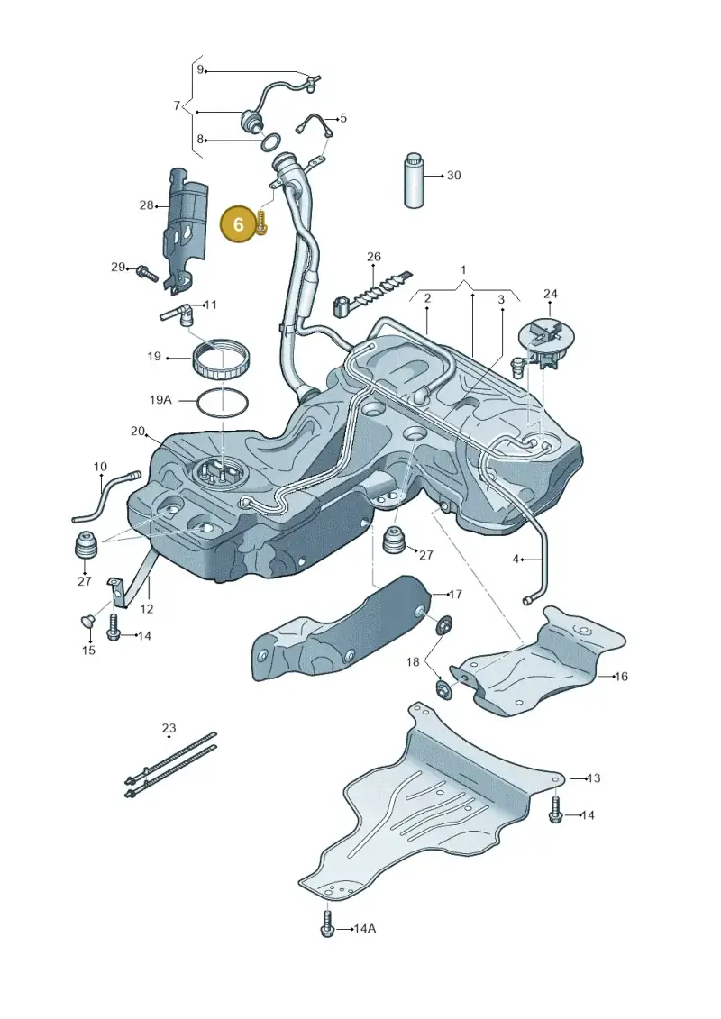 N10416003 — Audi RS5 Cabrio (2012-2015) diagram 759201120, position 6
