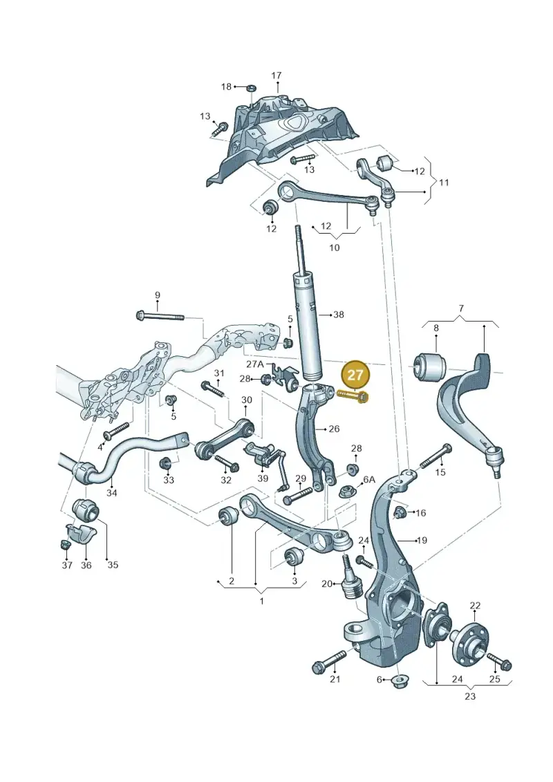 N10421304 — Audi RS6 Avant (2013-2018) diagram 758407000, position 27