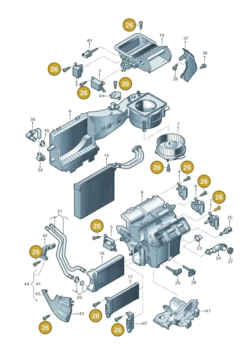 N10424101 — Audi RS4 qu.           07> (2006-) diagram 249820200, position 26