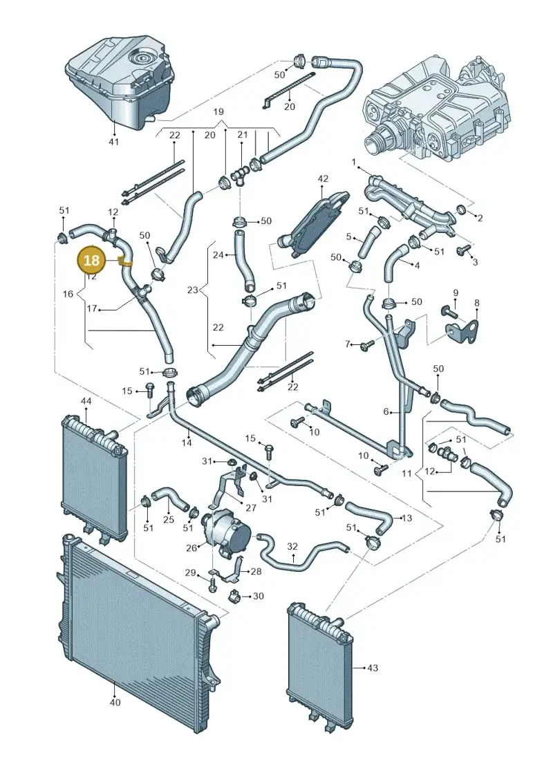 N10424501 — Audi Q7 qu. 3.0 TDI (2009-2015) diagram 675121460, position 18