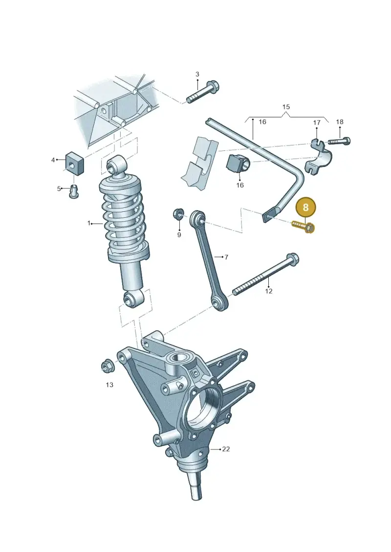 N10425302 — Audi R8 Spyder (2015-2024) diagram 872511000, position 8