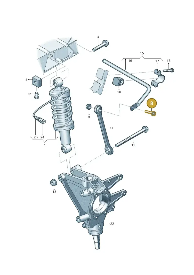 N10425302 — Audi R8 Spyder (2015-2024) diagram 872511080, position 8