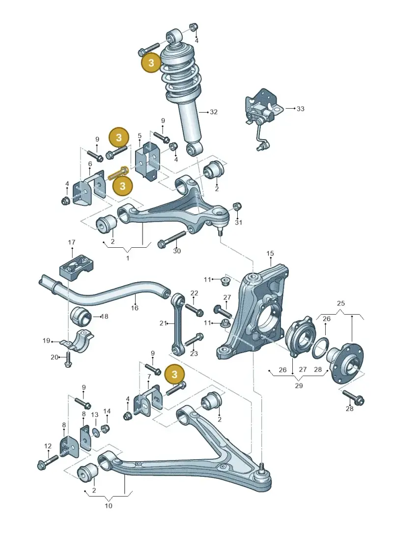 N10428002 — Audi R8                08> (2007-) diagram 618407100, position 3