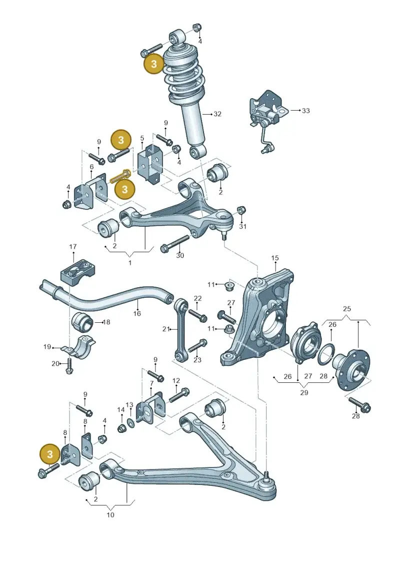 N10428002 — Audi R8 qu. 5.2 (2012-2015) diagram 752407000, position 3
