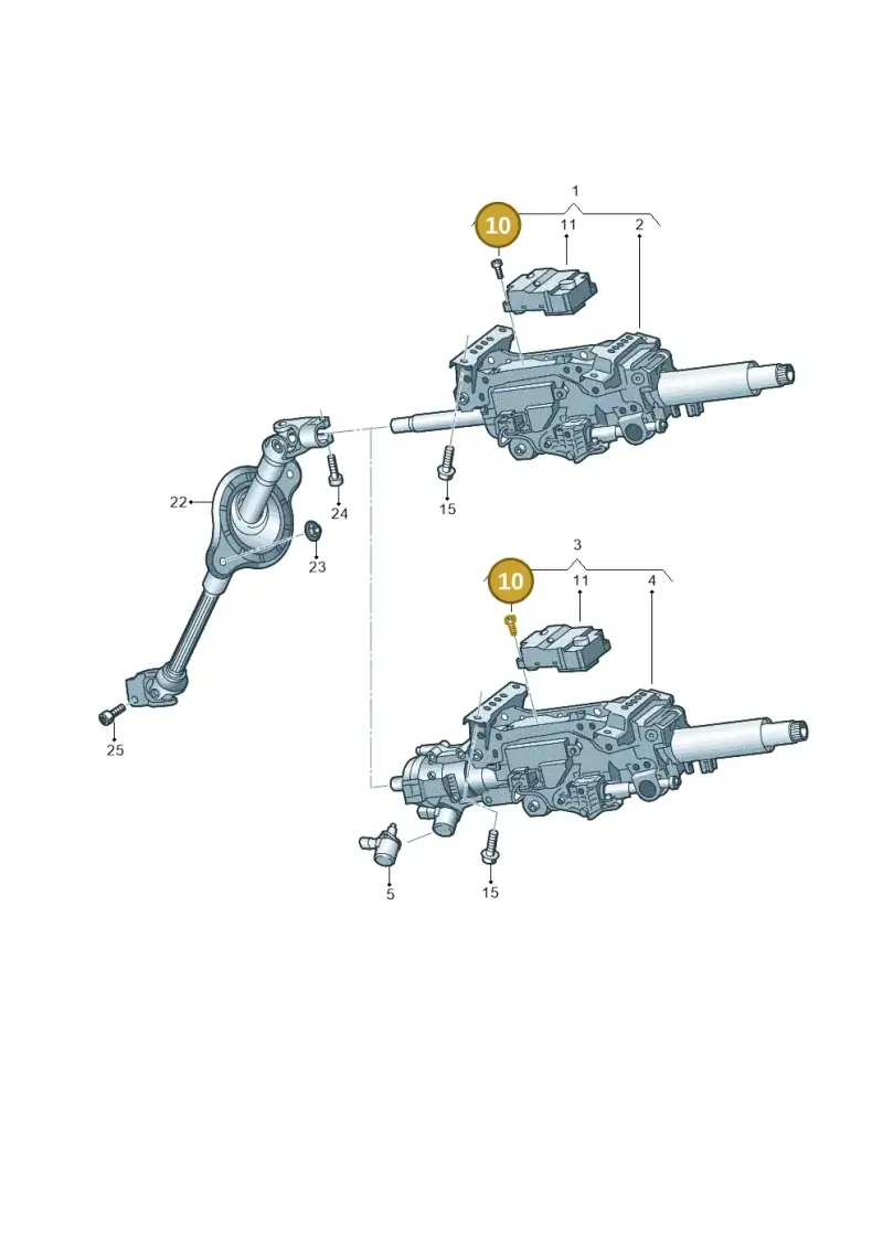 N10430103 — Audi A8L (2017-2022) diagram 838419500, position 10