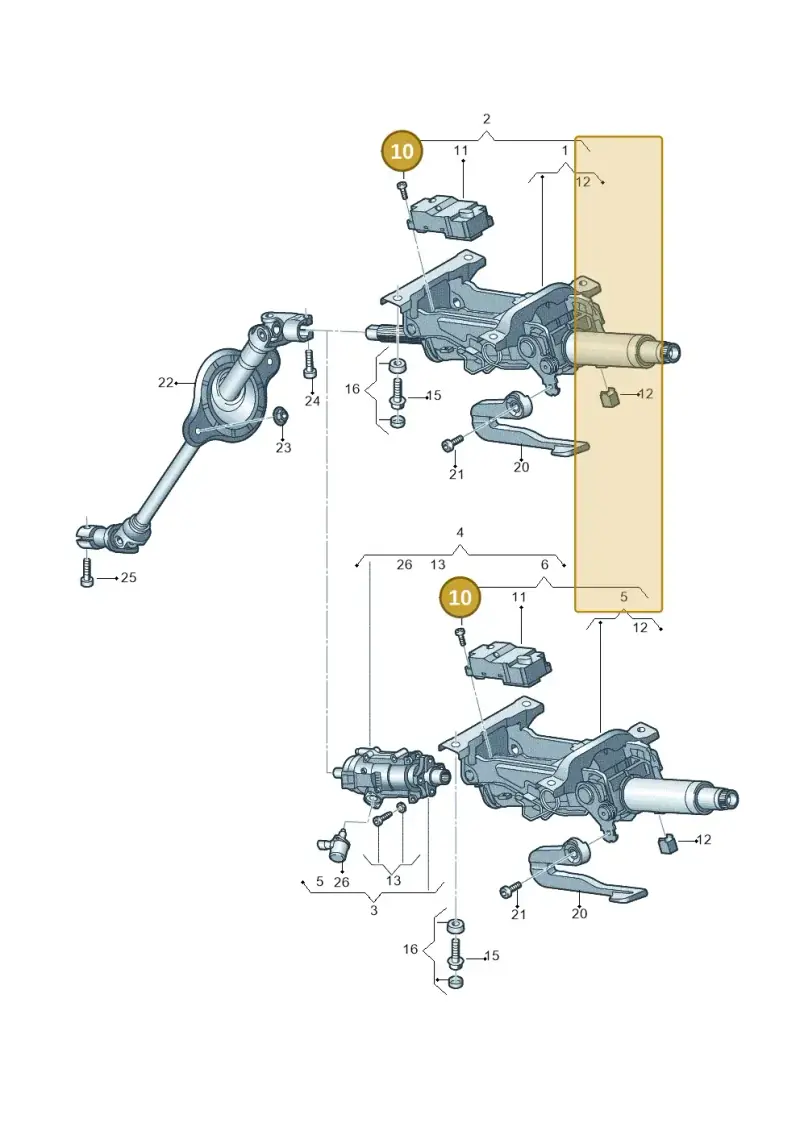 N10430103 — Audi RS4 Avant (2017-) diagram 849419500, position 10