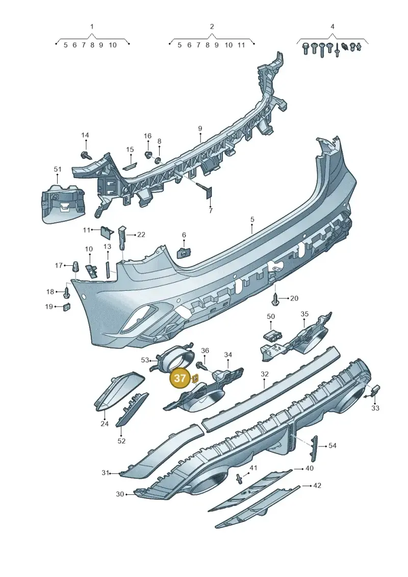 N10433701 — Audi A3 Sportback (2019-2021) diagram 596807950, position 37