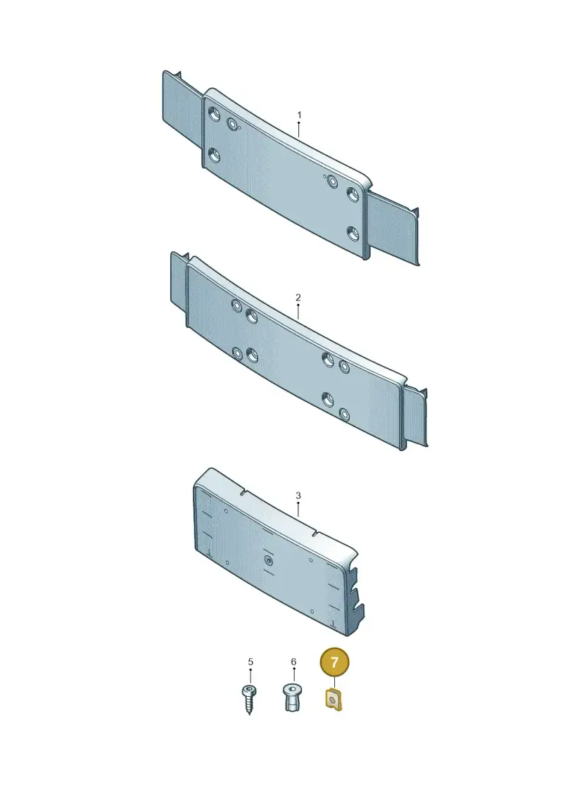 N10433701 — Audi TTS Coupe 2.0 (2014-2023) diagram 850807400, position 7