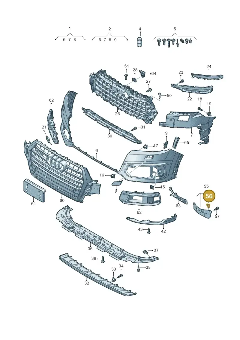 N10433701 — Audi Q7 qu. 3.0 TDI (2015-2019) diagram 859807100, position 56
