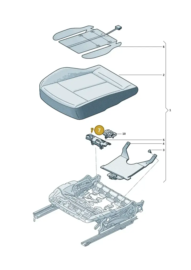 N10442003 — Audi Q6 e-tron (2023-) diagram f5s881650, position 7