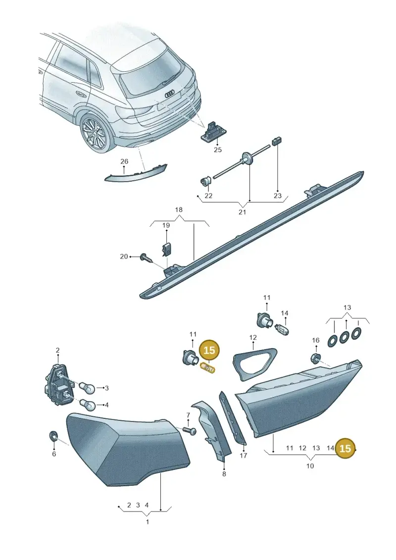 N10445602 — Audi Q3 quattro (2018-2019) diagram 597945000, position 15