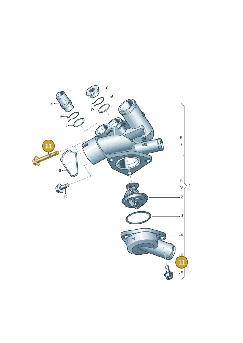 N10458302 — Audi TT Coupe/Roadster 08> (2007-) diagram 274121750, position 11
