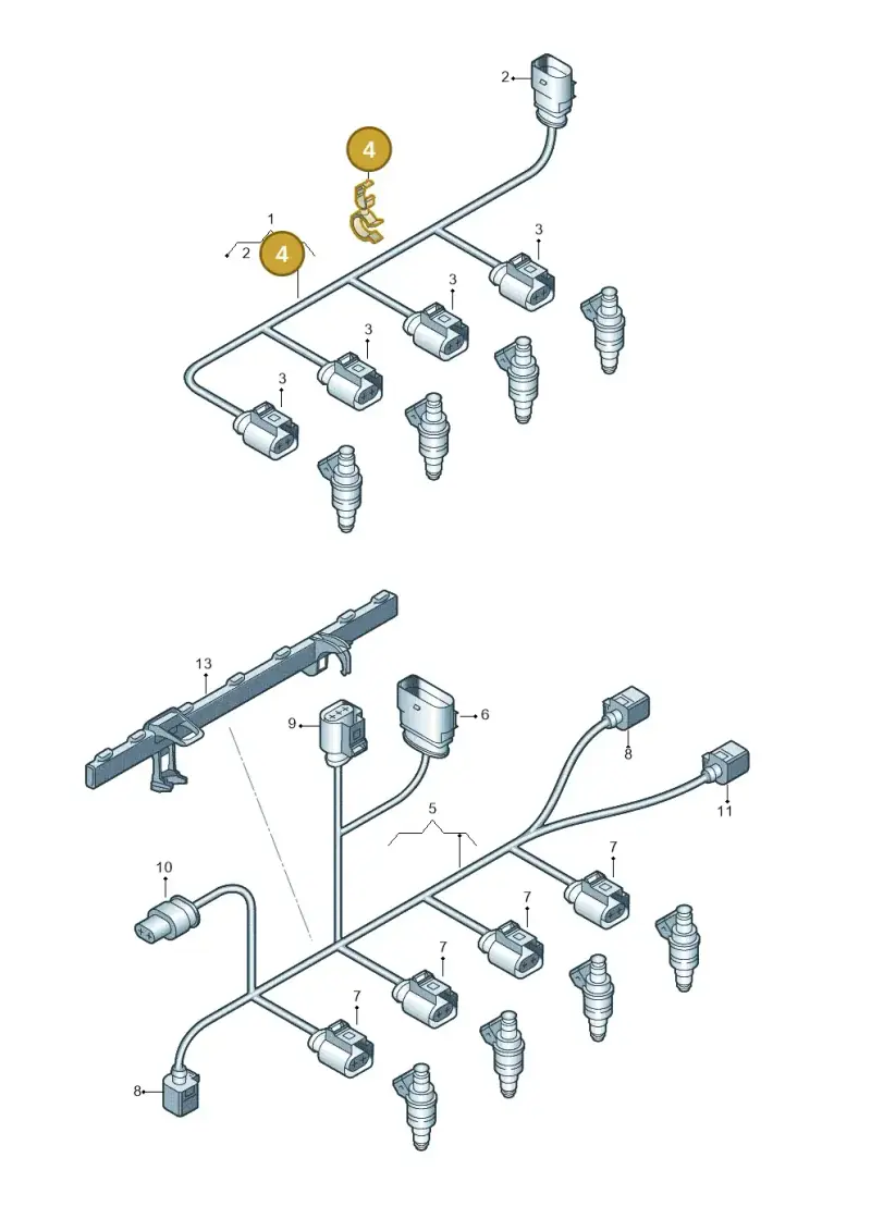 N10458601 — Audi A3 Sportback (2016-2020) diagram 745971290, position 4