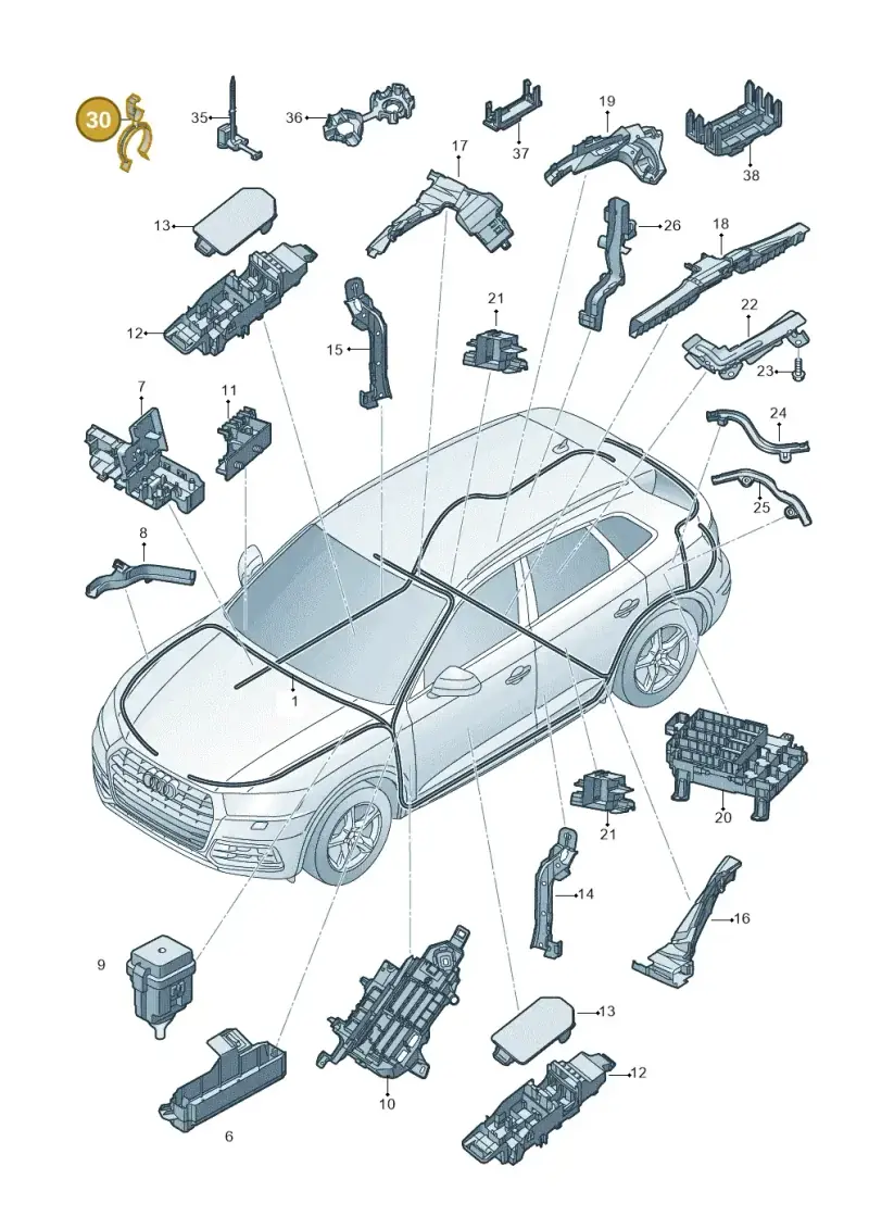 N10458601 — Audi Q5 (2016-2020) diagram 896971080, position 30