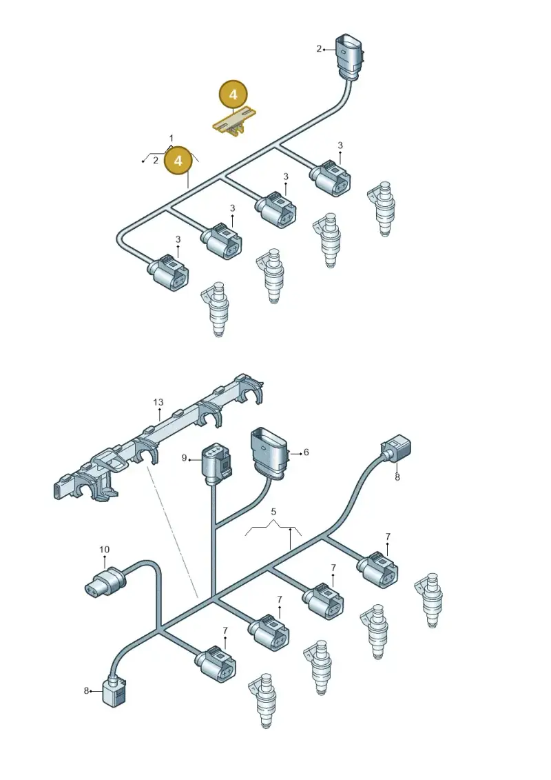 N10458601 — Audi A3 Sportback (2019-2021) diagram 859971040, position 4